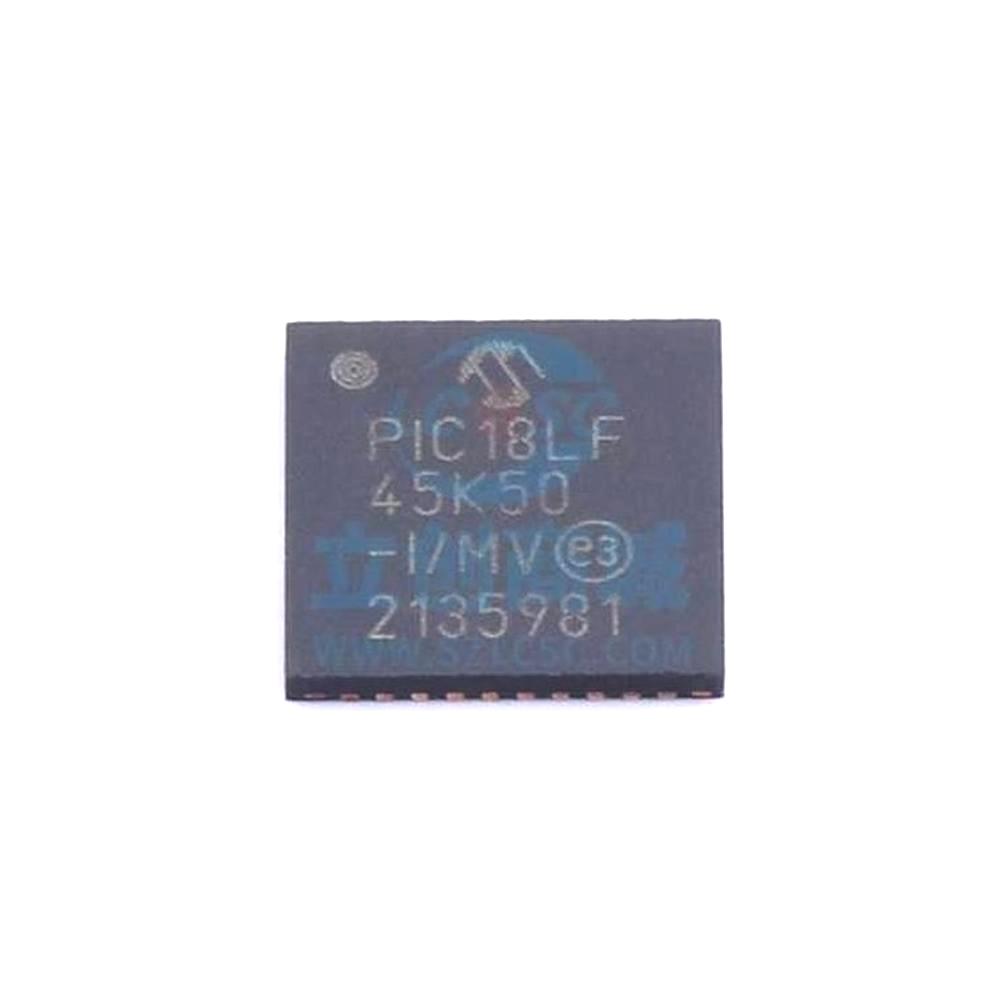 1 Pcs Microcontroller (MCU/MPU/SOC) PIC18LF45K50-I/MV QFN-40 PIC18LF45K50-I/MV