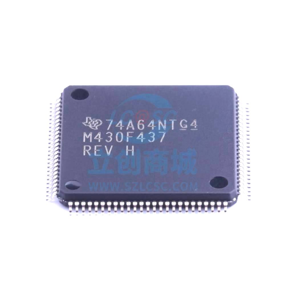 1 Pcs MSP430F437IPZR LQFP-100_14x14x05P 16-Bit 8MHz 32KB (32K x 8 + 256B) MSP430F437IPZR