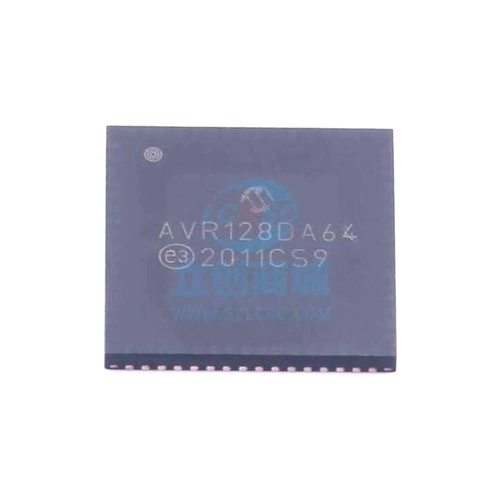 1 Pcs Microcontroller (MCU/MPU/SOC) AVR128DA64I/MR VQFN-64 AVR128DA64-I/MR