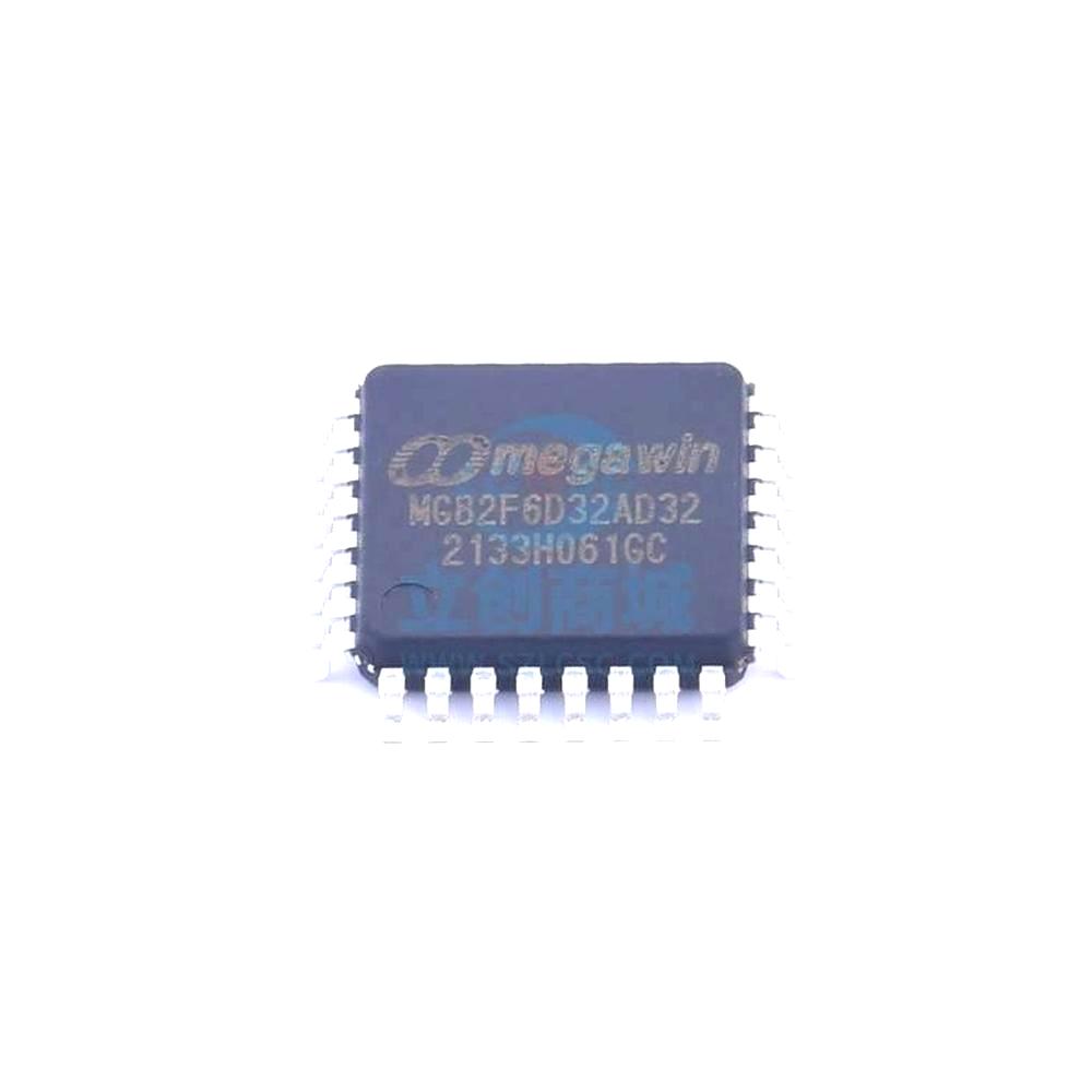 1 Pcs Microcontroller (MCU/MPU/SOC) MG82F6D32AD32 LQFP32(7x7) MG82F6D32AD32