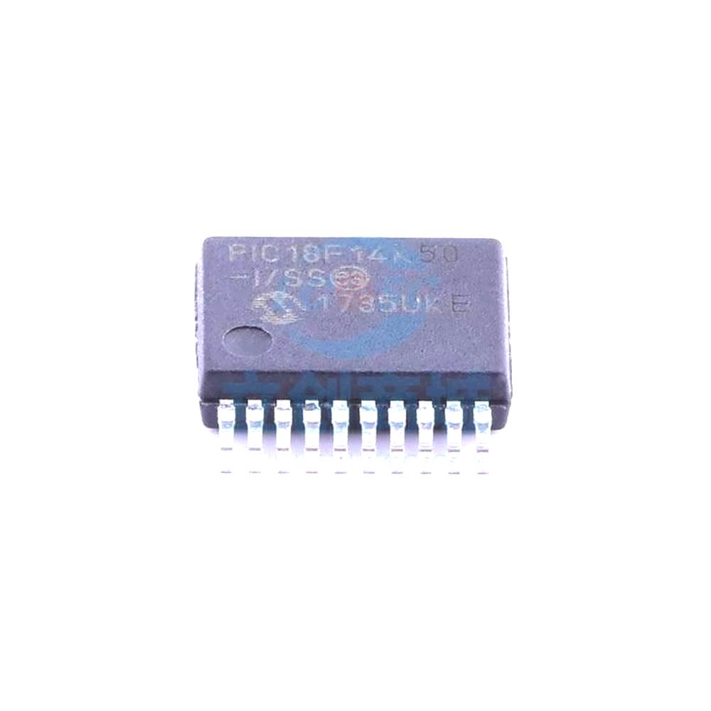 1 Pcs PIC18F14K50-I/SS SSOP-20_208mil 8-Bit 48MHz 16KB (8K x 16) PIC18F14K50-I/SS