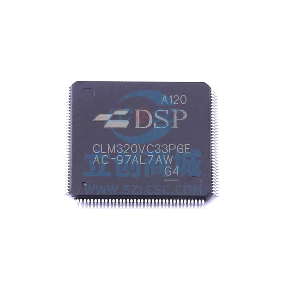 1 Pcs Microcontroller (MCU/MPU/SOC) CLM320VC33PGEA120 LQFP-144 CLM320VC33PGEA120