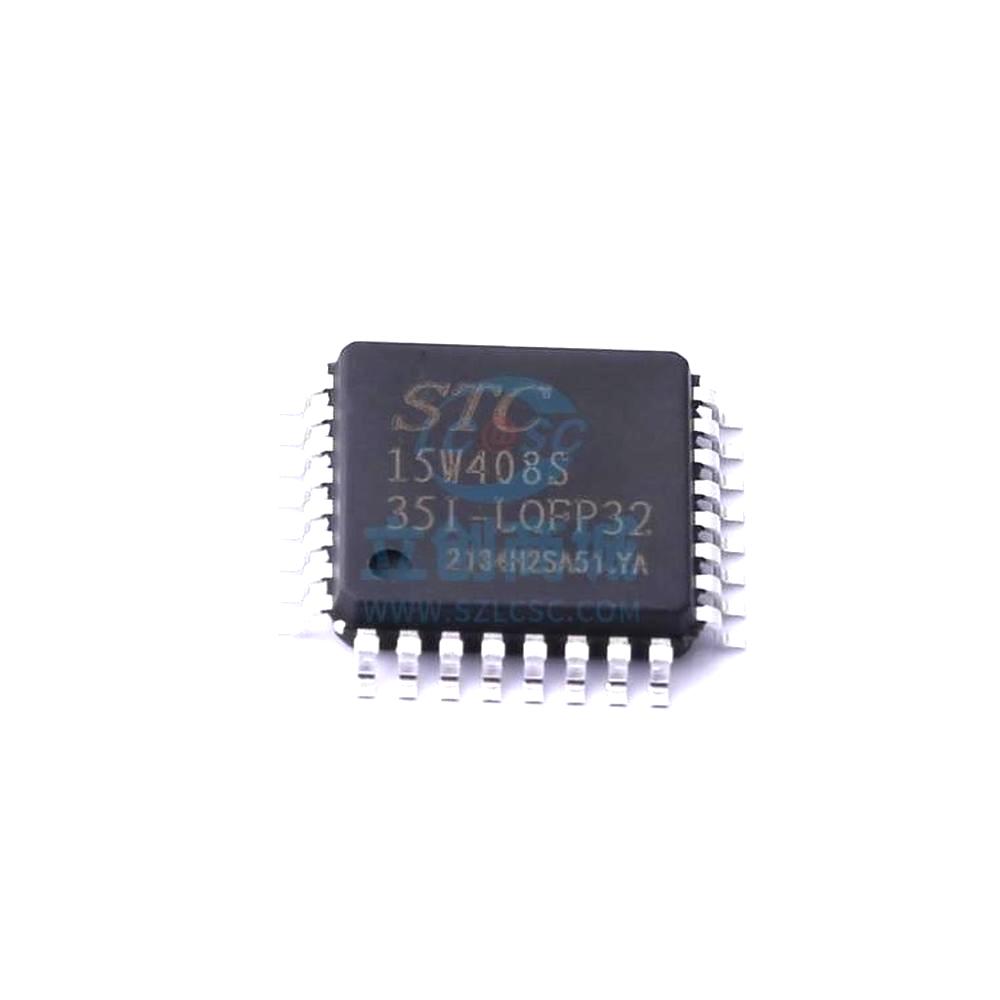 1 Pcs Microcontroller (MCU/MPU/SOC) STC15W408S-35I-LQFP32 LQFP32 STC15W408S-35I-LQFP32