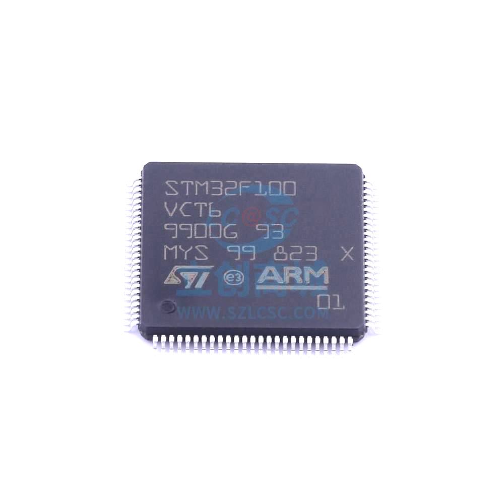 1 Pcs STM32F100VCT6 LQFP-100 32-Bit 24MHz 256KB STM32F100VCT6