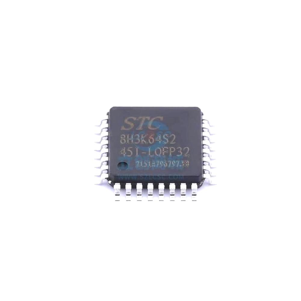 1 Pcs Microcontroller (MCU/MPU/SOC) STC8H3K64S2-45I-LQFP32 LQFP32 STC8H3K64S2-45I-LQFP32