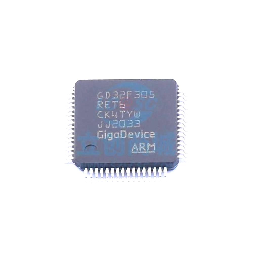 1 Pcs Microcontroller (MCU/MPU/SOC) GD32F305RET6 LQFP64 GD32F305RET6