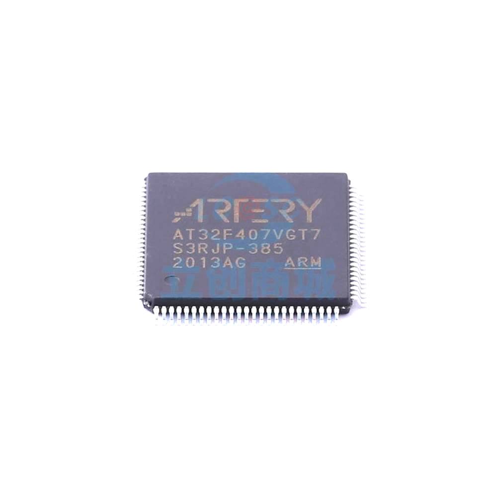 1 Pcs Microcontroller (MCU/MPU/SOC) AT32F407VGT7 LQFP-100 AT32F407VGT7