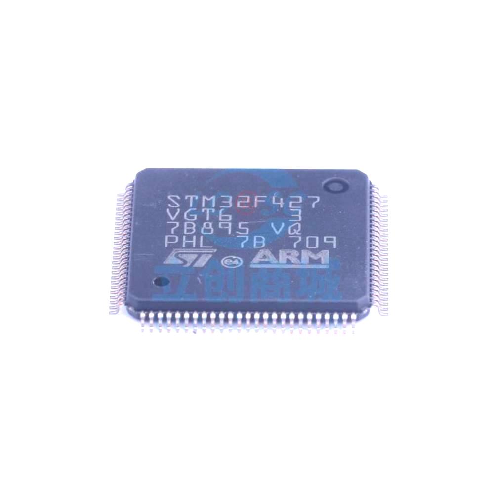 1 Pcs STM32F427VGT6 LQFP-100_14x14x05P 32-Bit 180MHz 1MB STM32F427VGT6