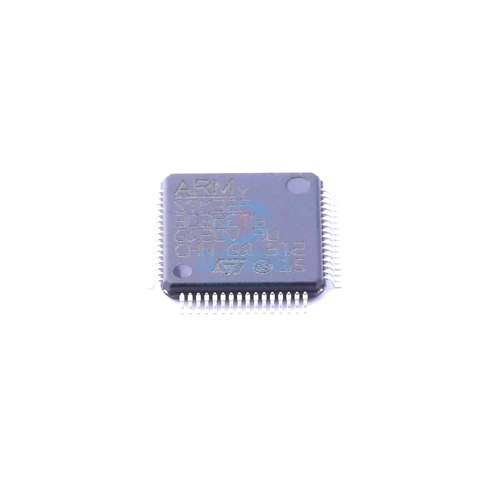 1 Pcs STM32F303RET6 LQFP-64_10x10x05P 32-Bit 72MHz 512KB STM32F303RET6