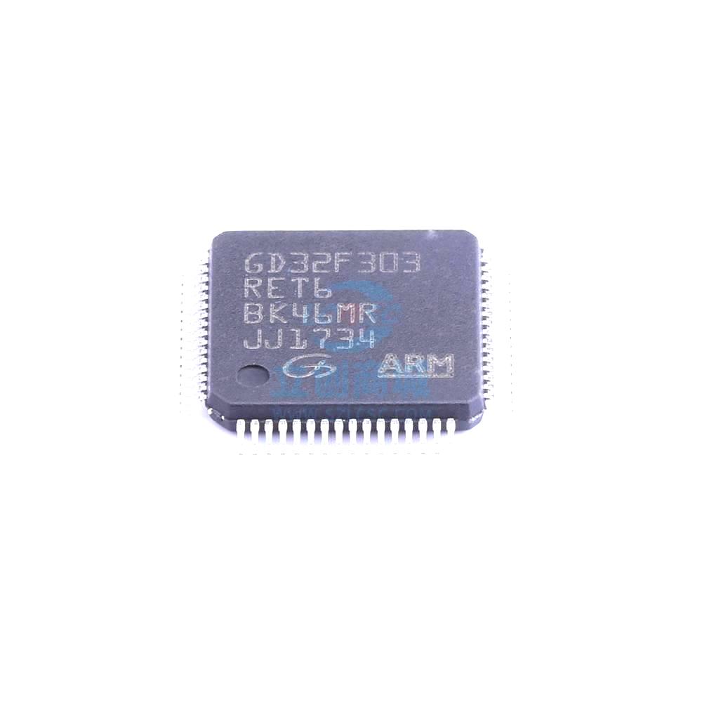 1 Pcs Microcontroller (MCU/MPU/SOC) GD32F303RET6 LQFP-64_10x10x05P GD32F303RET6