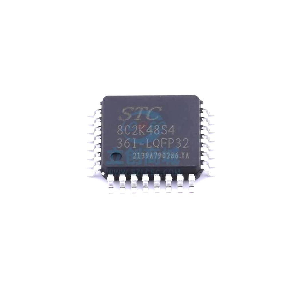 1 Pcs Microcontroller (MCU/MPU/SOC) STC8C2K48S4-36I-LQFP32 LQFP-32 STC8C2K48S4-36I-LQFP32