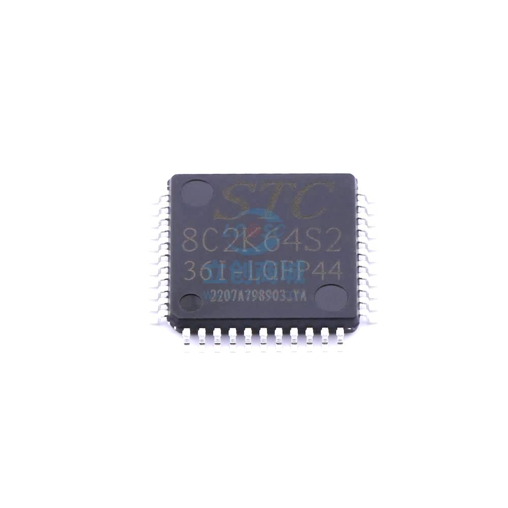 1 Pcs Microcontroller (MCU/MPU/SOC) STC8C2K64S2-36I-LQFP44 LQFP44 STC8C2K64S2-36I-LQFP44