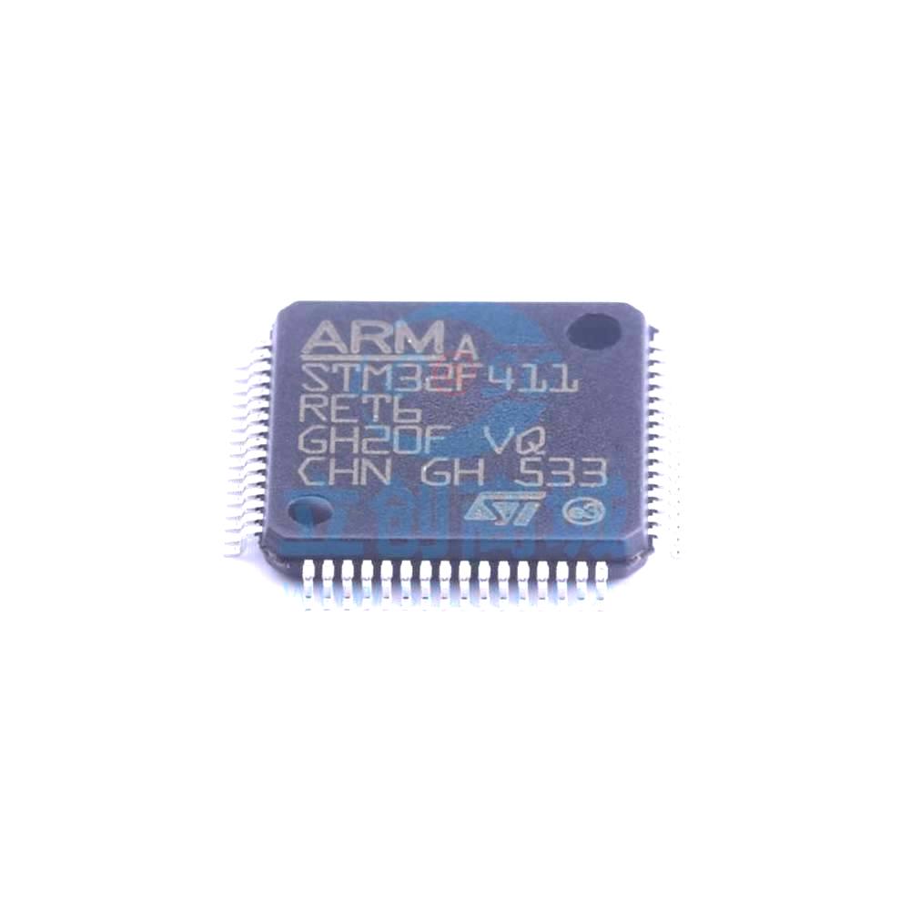 1 Pcs STM32F411RET6 LQFP-64_10x10x05P 32-Bit 100MHz 512KB STM32F411RET6