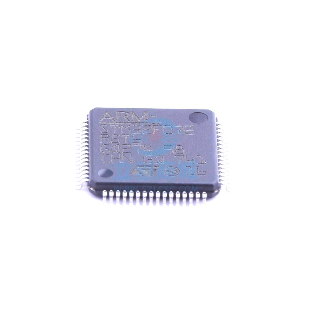 1 Pcs STM32F072R8T6 LQFP-64_10x10x05P 32-Bit 48MHz 64KB STM32F072R8T6