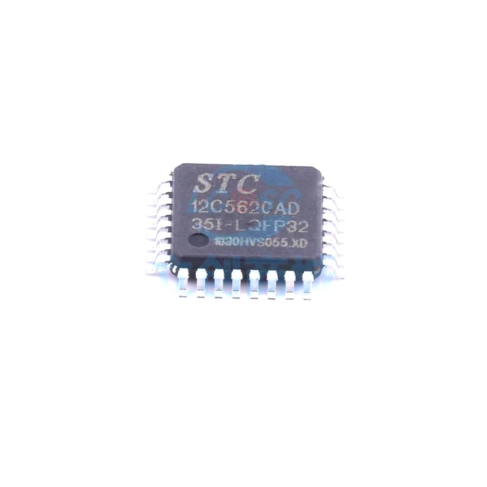 1 Pcs Microcontroller (MCU/MPU/SOC) STC12C5620AD LQFP-32_7x7x08P STC12C5620AD