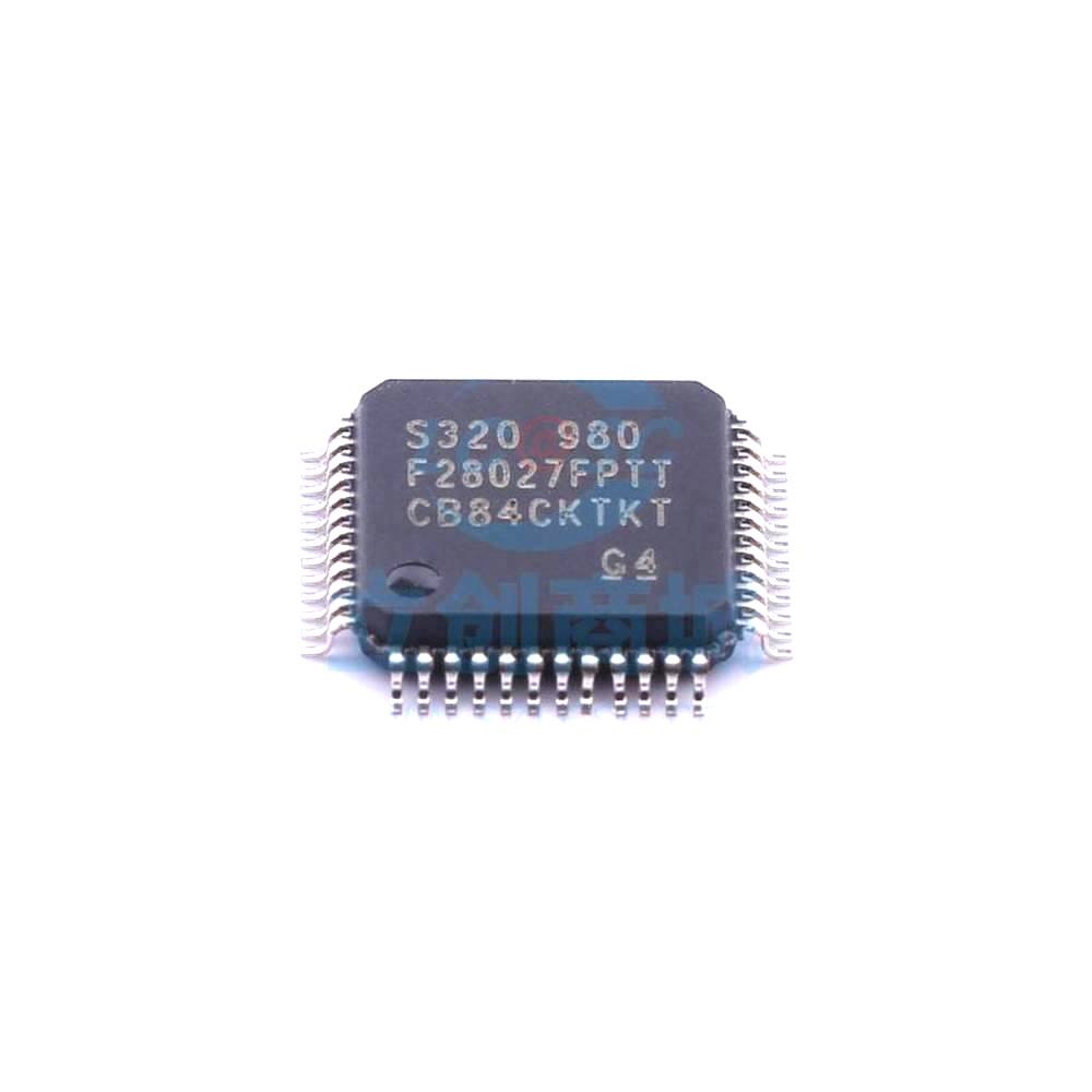 1 Pcs TMS320F28027FPTT LQFP-48_7x7x05P 32-Bit 60MHz 64KB (32K x 16) TMS320F28027FPTT