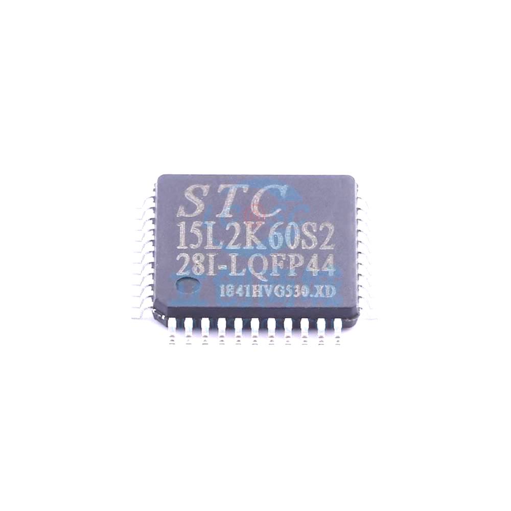 1 Pcs Microcontroller (MCU/MPU/SOC) STC15L2K60S2-28I-LQFP44 LQFP-44_10x10x08P STC15L2K60S2-28I-LQFP44