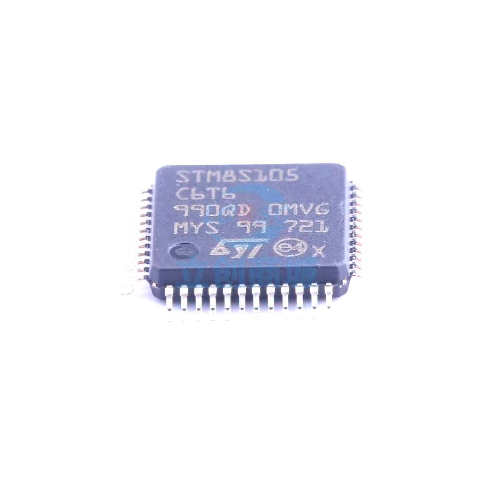 1 Pcs STM8S105C6T6TR LQFP-48 8-Bit 16MHz 32kB STM8S105C6T6TR