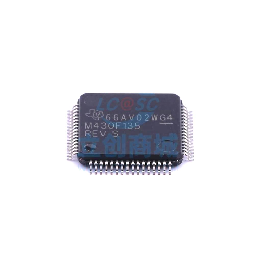 1 Pcs MSP430F135IPMR LQFP-64_10x10x05P 16-Bit 8MHz 16KB (16K x 8 + 256B) MSP430F135IPMR