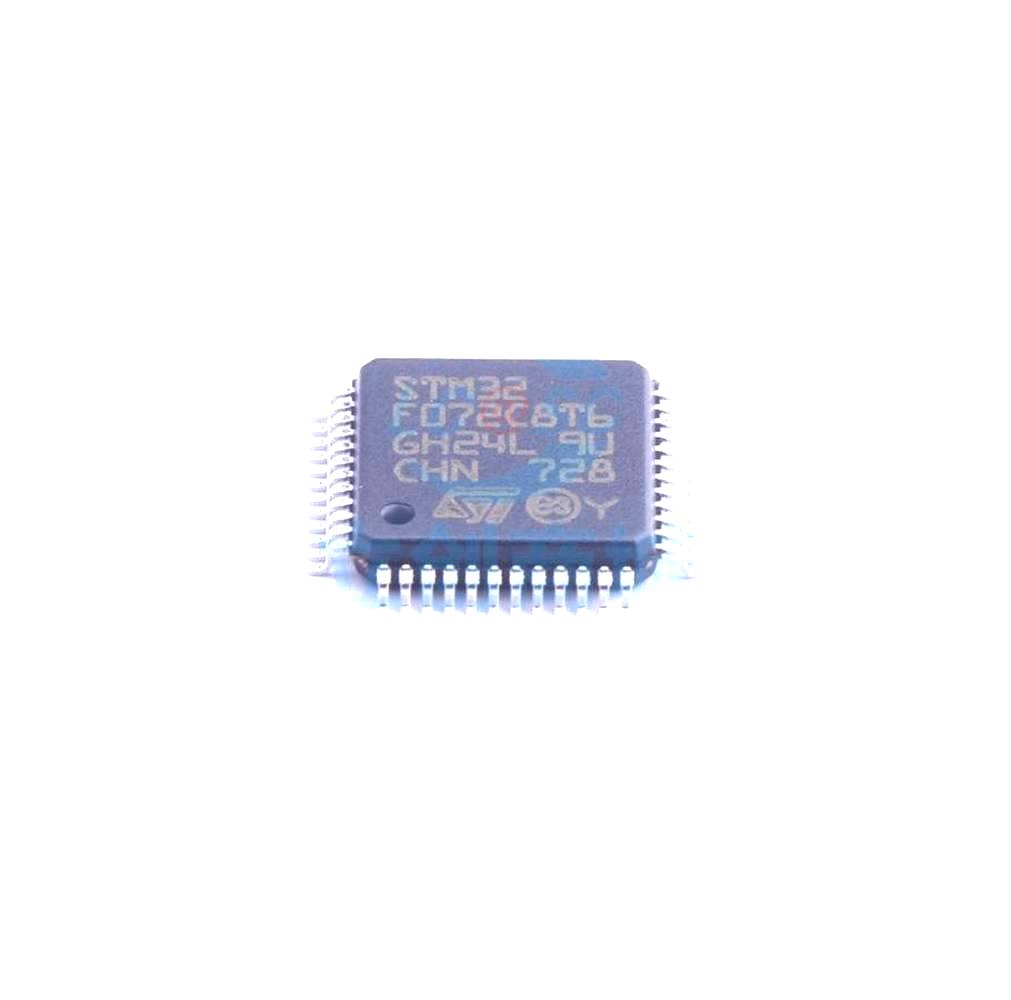 1 Pcs STM32F072C8T6 LQFP-48_7x7x05P 32-Bit 48MHz 64KB STM32F072C8T6