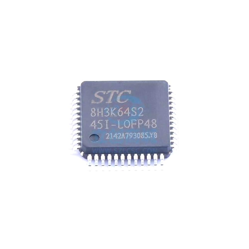 1 Pcs Microcontroller (MCU/MPU/SOC) STC8H3K64S2-45I-LQFP48 LQFP-48 STC8H3K64S2-45I-LQFP48