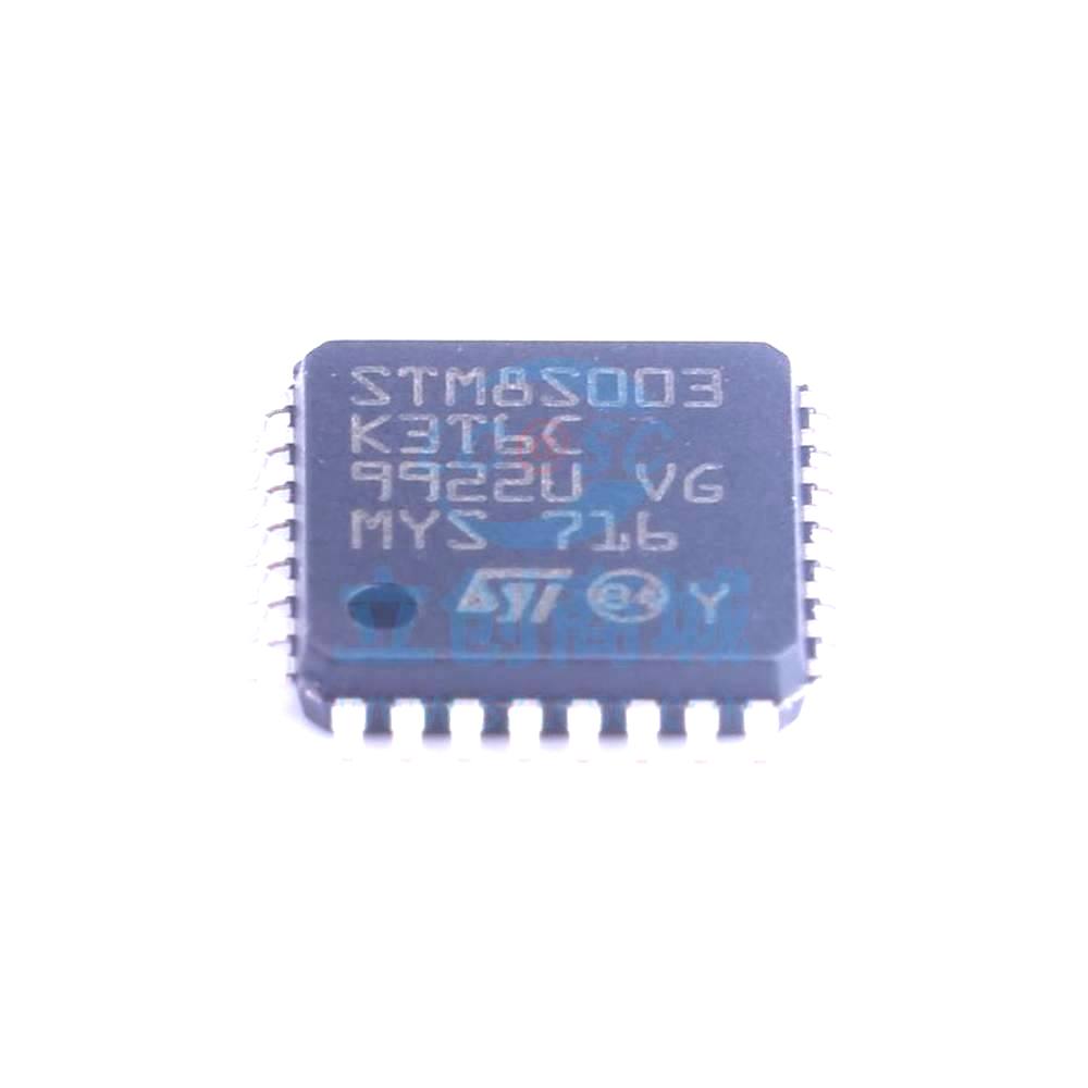 1 Pcs STM8S003K3T6CTR LQFP-32_7x7x08P 8-Bit 16MHz 8KB STM8S003K3T6CTR