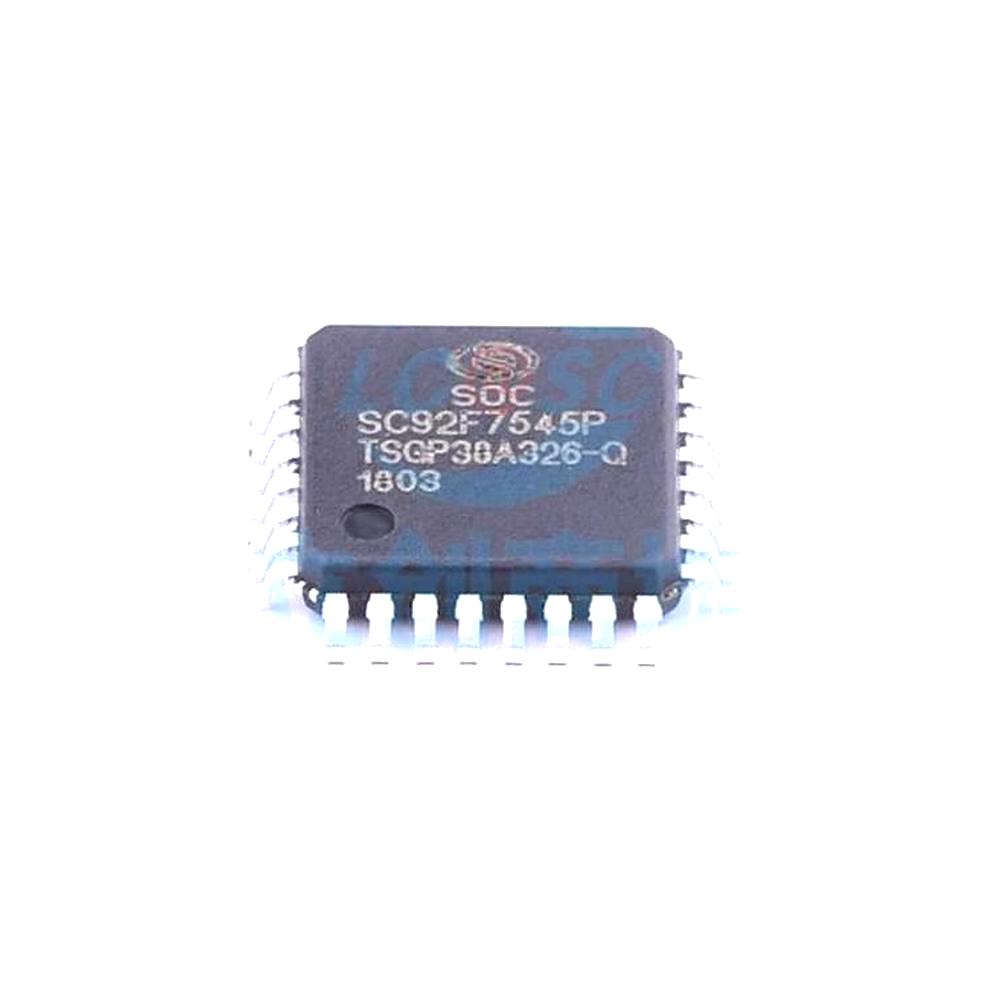 1 Pcs Microcontroller (MCU/MPU/SOC) SC92F7545P32R LQFP-32 SC92F7545P32R
