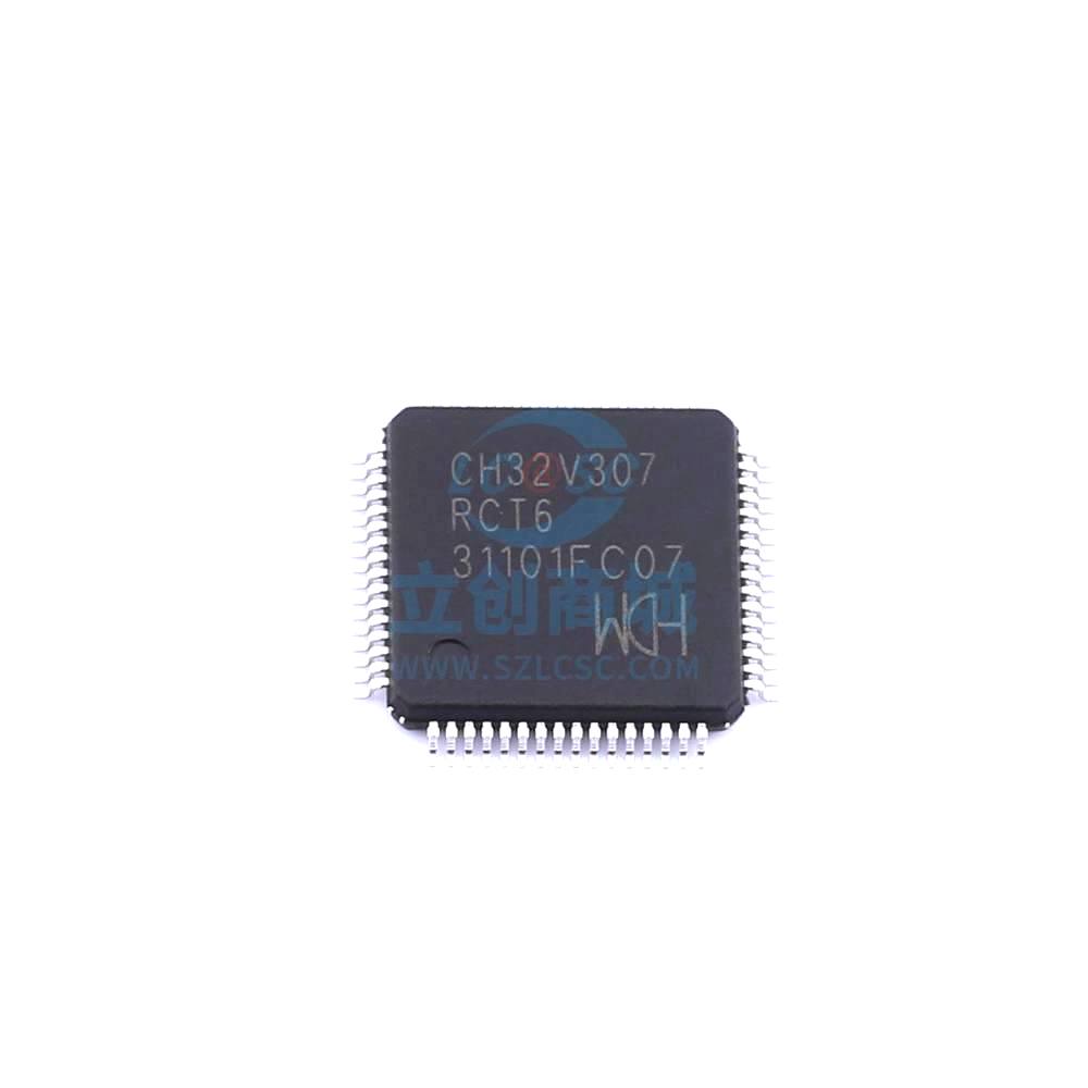 1 Pcs Microcontroller (MCU/MPU/SOC) CH32V307RCT6 LQFP-64M CH32V307RCT6