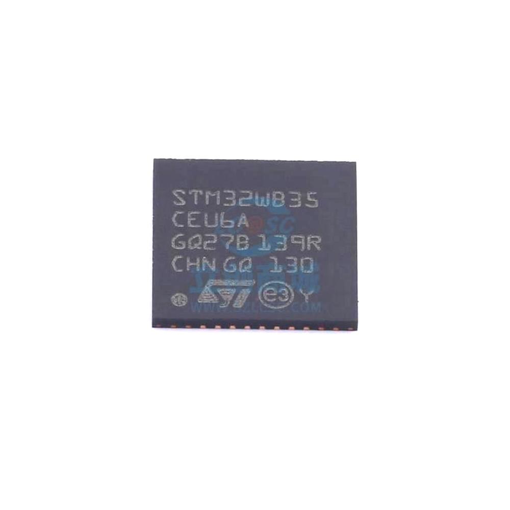 1 Pcs Microcontroller (MCU/MPU/SOC) STM32WB35CEU6A UFQFPN-48 STM32WB35CEU6A