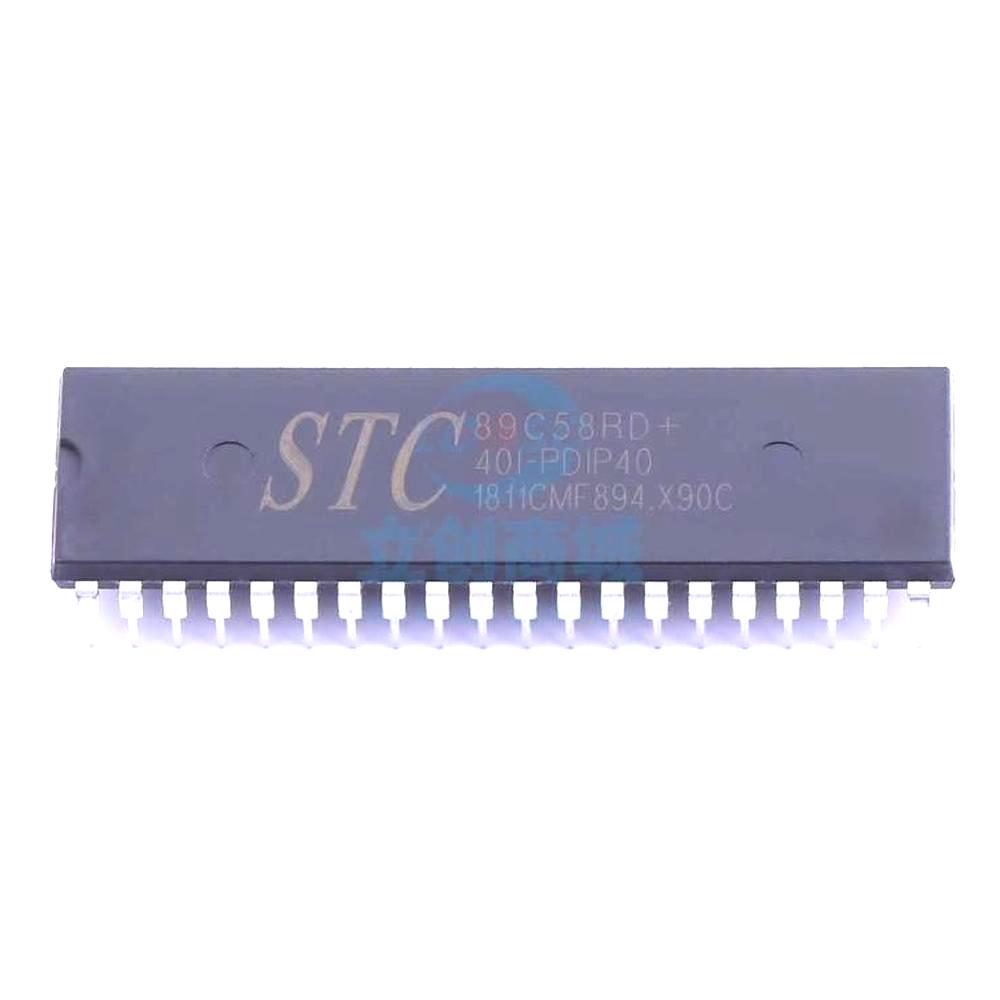 1 Pcs Microcontroller (MCU/MPU/SOC) STC89C58RD+40I-PDIP40 DIP-40 STC89C58RD+40I-PDIP40