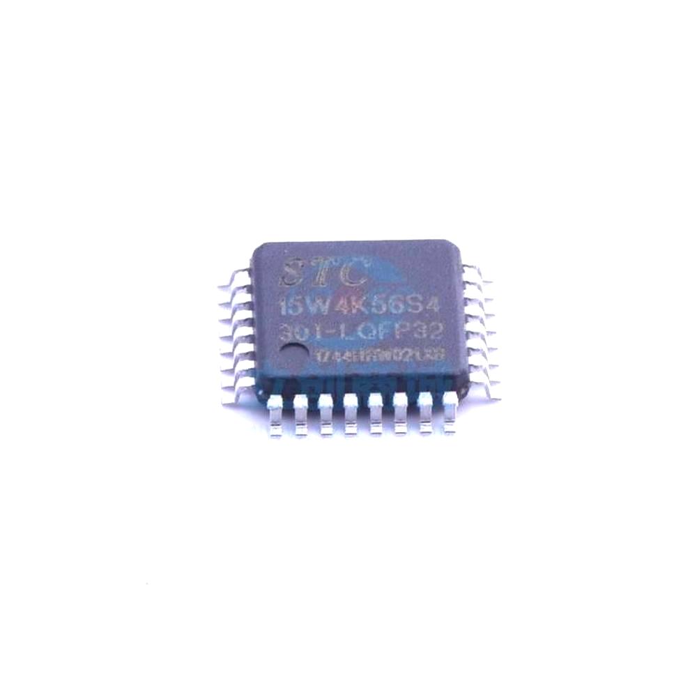 1 Pcs Microcontroller (MCU/MPU/SOC) STC15W4K56S4-30I-LQFP32 LQFP-32 STC15W4K56S4-30I-LQFP32