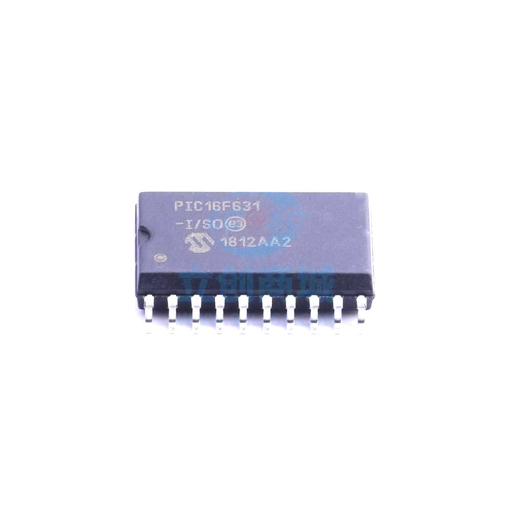 1 Pcs PIC16F631-I/SO SOIC-20_300mil 8-Bit 20MHz 1.75KB (1K x 14) PIC16F631-I/SO