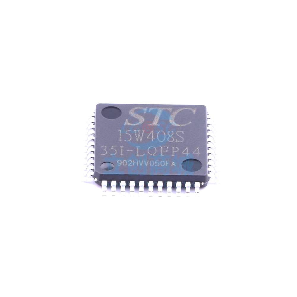 1 Pcs Microcontroller (MCU/MPU/SOC) STC15W408S-35I LQFP-44_10x10x08P STC15W408S-35I-LQFP44