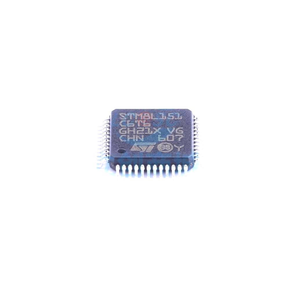 1 Pcs STM8L151C6T6 LQFP-48_7x7x05P 8-Bit 16MHz 32kB STM8L151C6T6