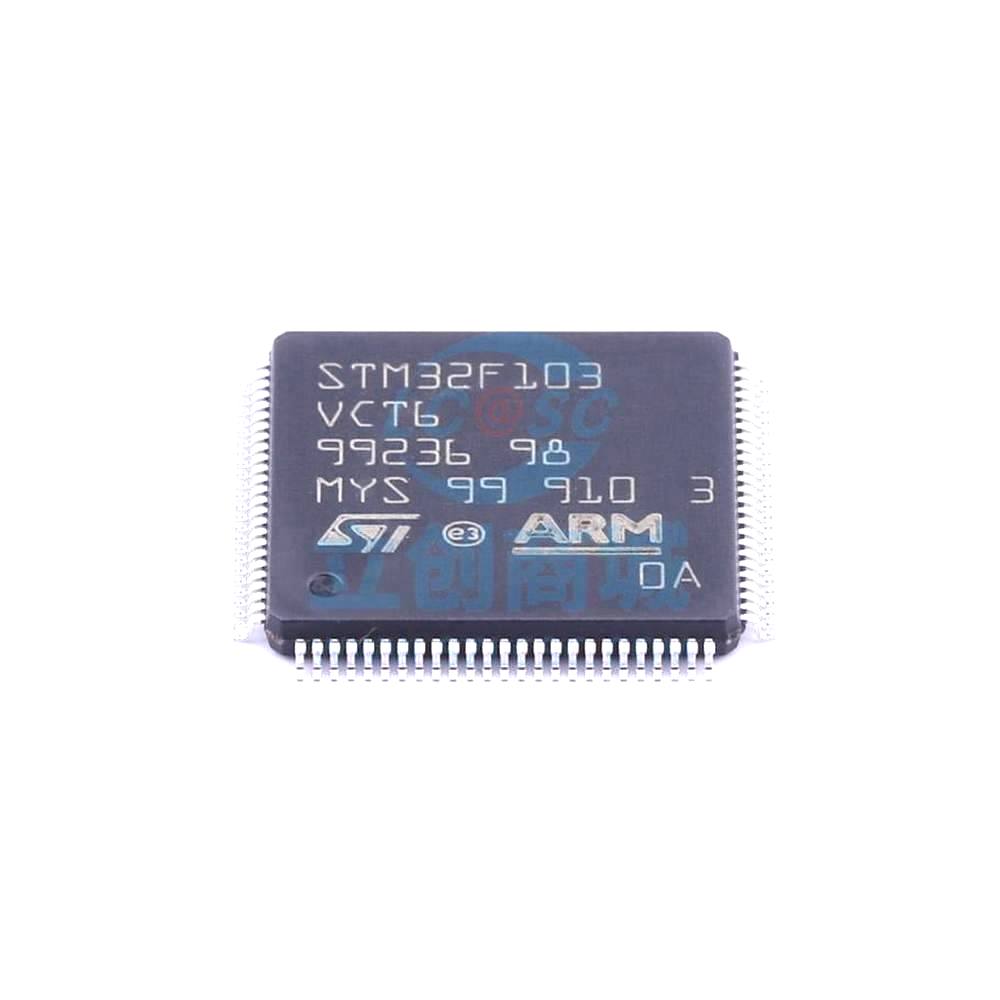 1 Pcs STM32F103VCT6 LQFP-100_14x14x05P 32-Bit 72MHz 256KB STM32F103VCT6