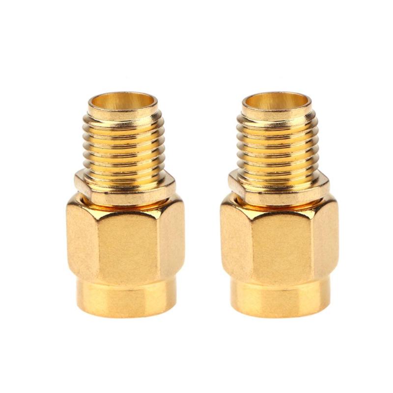 2PC SMA Female Jack to RP-SMA Male Jack Center Straight RF Coaxial Adapter Connector Wholesale